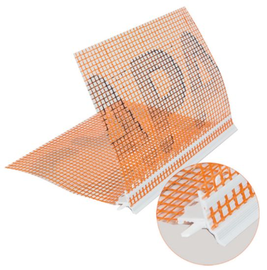 Bild von Capatect Tropfkantenprofil Inneneck mit Gewebe PGS 50 18 33